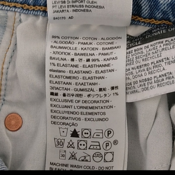 Levis Premium Wedgie Straight High Rise Jeans - Picture 8 of 8